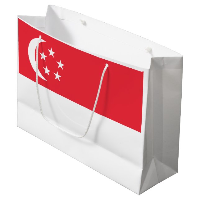 Bolsa De Regalo Grande Bandera de Singapur (Angulo Anverso)