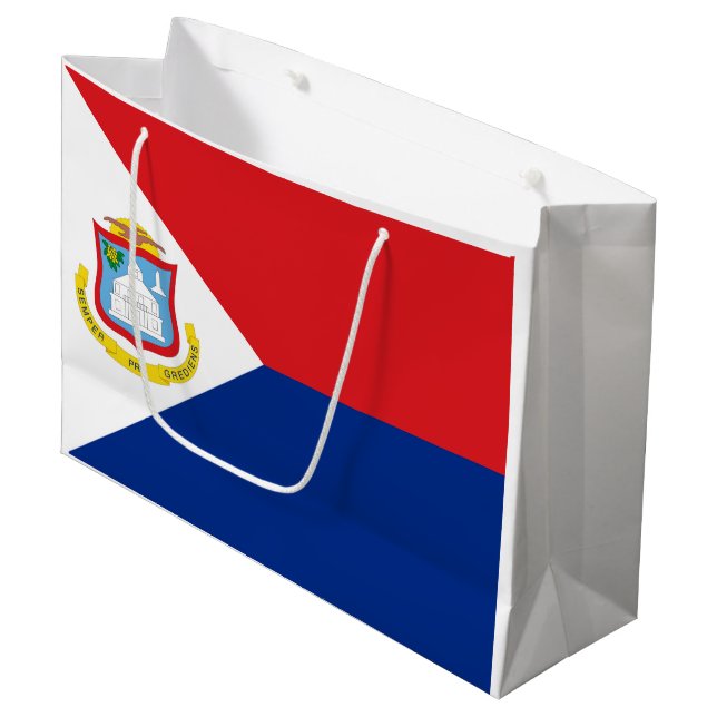 Bolsa De Regalo Grande bandera de Sint Maarten (Angulo Anverso)