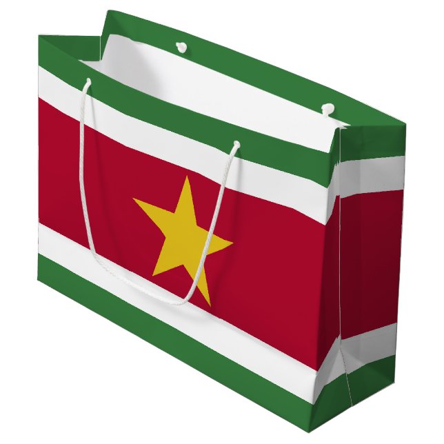 Bolsa De Regalo Grande Bandera de Surinam (Angulo Anverso)