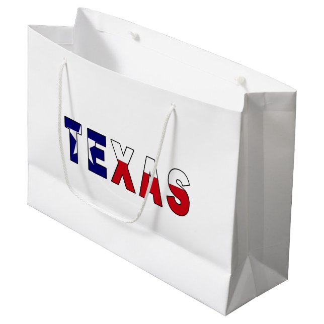 Bolsa De Regalo Grande Bandera de Texas (Angulo Anverso)