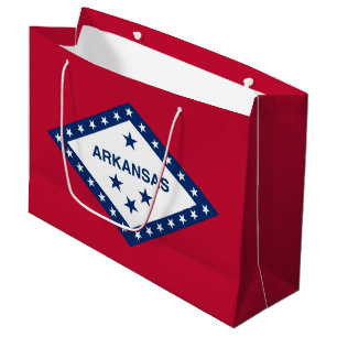 Bolsa De Regalo Grande Bandera del estado de Arkansas