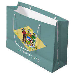 Bolsa De Regalo Grande Bandera del estado de Delaware