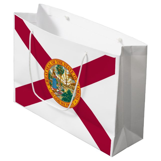 Bolsa De Regalo Grande Bandera del estado de Florida (Angulo Anverso)