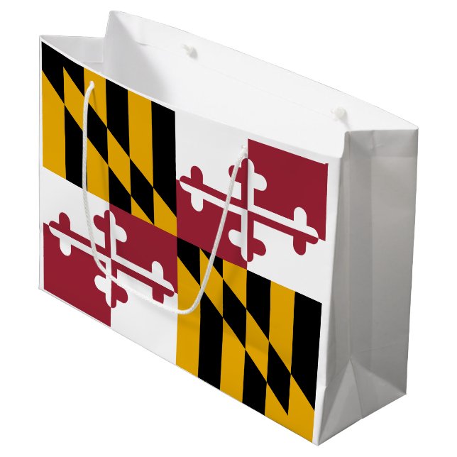 Bolsa De Regalo Grande Bandera del Estado de Maryland (Angulo Anverso)