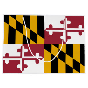 Bolsa De Regalo Grande Bandera del Estado de Maryland