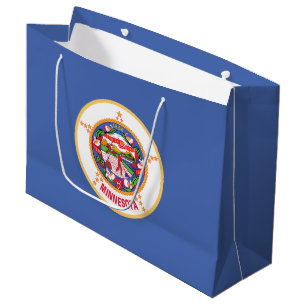 Bolsa De Regalo Grande Bandera del estado de Minnesota