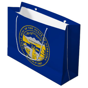 Bolsa De Regalo Grande Bandera del estado de Nebraska
