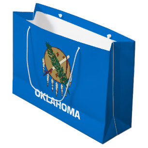 Bolsa De Regalo Grande Bandera del estado de Oklahoma