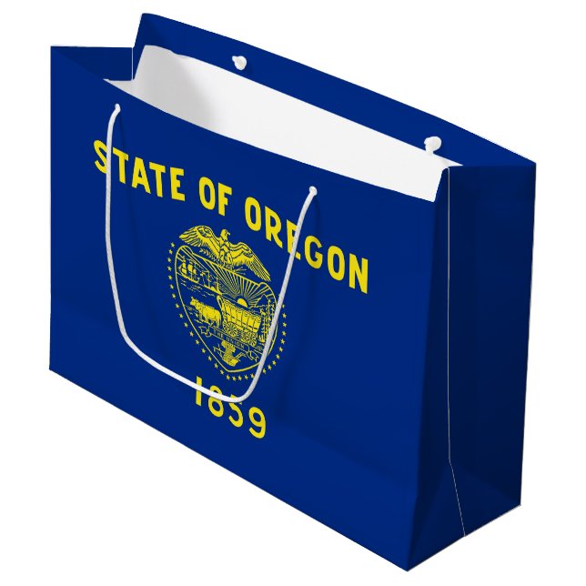 Bolsa De Regalo Grande Bandera del Estado de Oregon (Angulo Anverso)