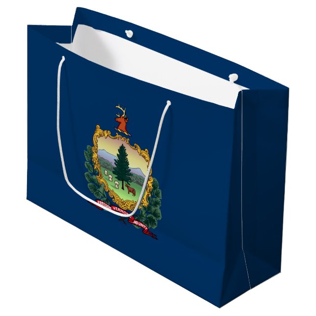 Bolsa De Regalo Grande Bandera del Estado de Vermont (Angulo Anverso)