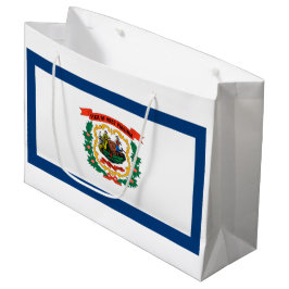 Bolsa De Regalo Grande Bandera del Estado de Virginia Occidental