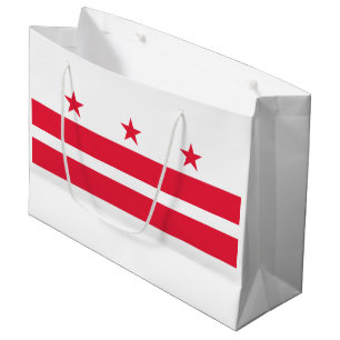 Bolsa De Regalo Grande Bandera del estado de Washington DC