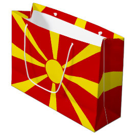 Bolsa De Regalo Grande Bandera del Norte de Macedonia