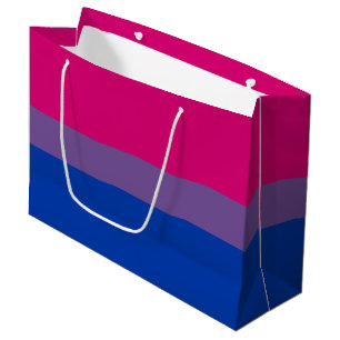 Bolsa De Regalo Grande Bandera del Orgullo Bisexual