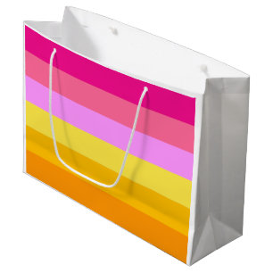Bolsa De Regalo Grande Bandera del Orgullo Lésbico (Alba)