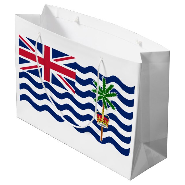 Bolsa De Regalo Grande Bandera del Territorio Británico del Océano Índico (Angulo reverso)