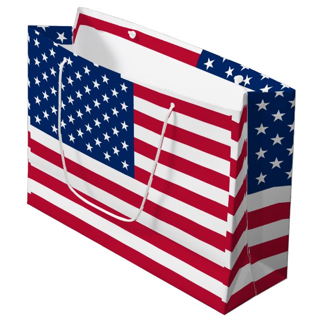 Bolsa De Regalo Grande Bandera Estados Unidos País de Estados Unidos (Angulo Anverso)