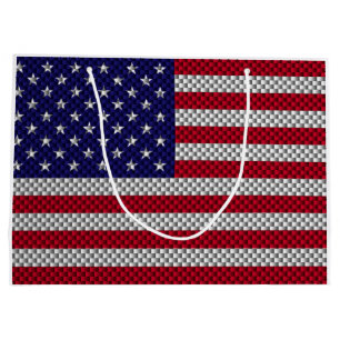 Bolsa De Regalo Grande Bandera estadounidense en la impresión de estilo d