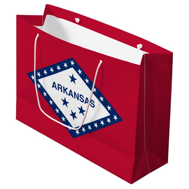 Bolsa De Regalo Grande Bandera estatal de Arkansas (Angulo Anverso)