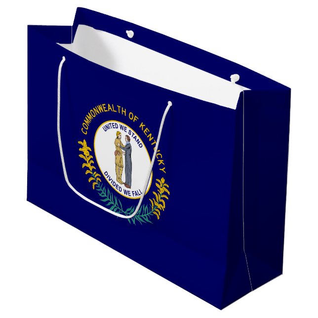Bolsa De Regalo Grande Bandera estatal de Kentucky (Angulo Anverso)