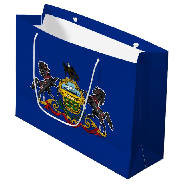Bolsa De Regalo Grande Bandera Estatal de Pennsylvania (Angulo Anverso)