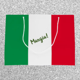 Bolsa De Regalo Grande Bandera italiana Mangia Blanco Rojo y Verde