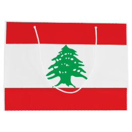 Bolsa De Regalo Grande Bandera libanesa (Bandera del Líbano)