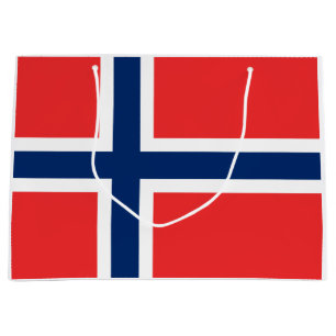 Bolsa De Regalo Grande Bandera noruega (Noruega)