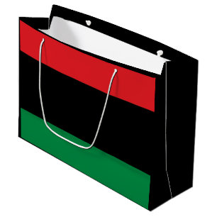Bolsa De Regalo Grande Bandera panafricana, feliz Kwanzaa