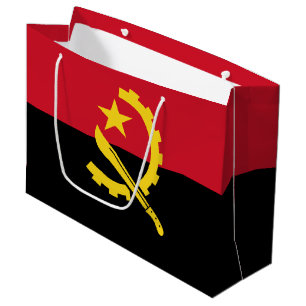 Bolsa De Regalo Grande Bandera patriótica angoleña