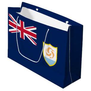 Bolsa De Regalo Grande Bandera patriótica de Anguila