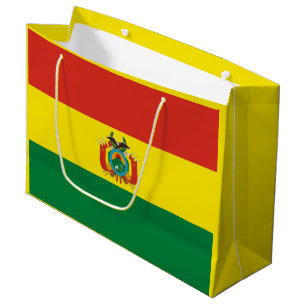 Bolsa De Regalo Grande Bandera Patriótica de Bolivia