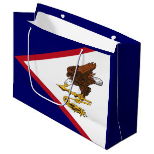 Bolsa De Regalo Grande Bandera patriótica de Samoa Americana