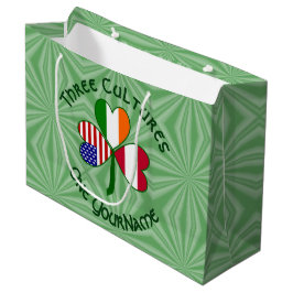 Bolsa De Regalo Grande Bandera Shamrock norteamericana austríaca personal
