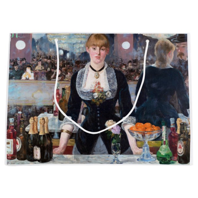 Bolsa De Regalo Grande Bar en el Folies-Bergere, Manet (Anverso)