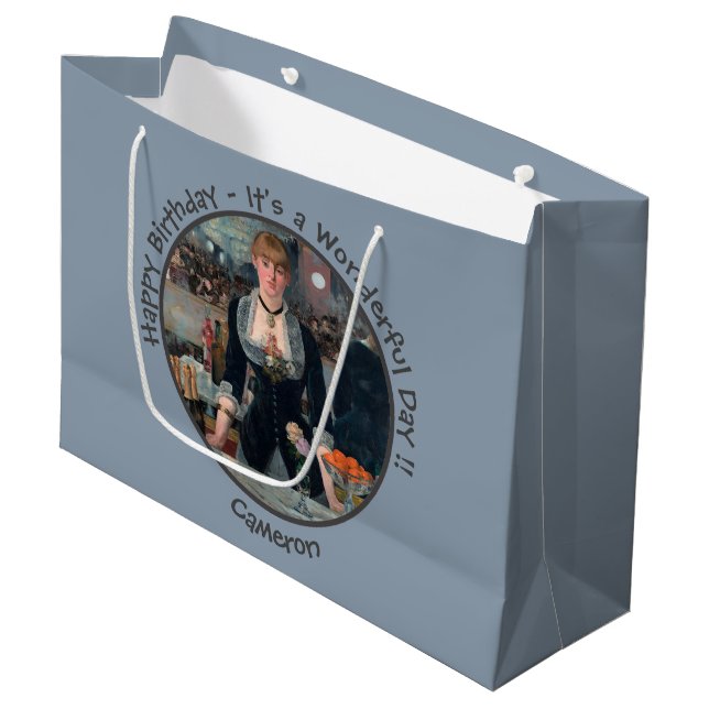 Bolsa De Regalo Grande Bar Manet en la colección de Fiestas Folies-Bergèr (Angulo Anverso)