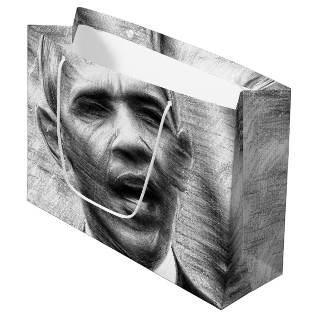 Bolsa De Regalo Grande Barack Obama (Angulo Anverso)