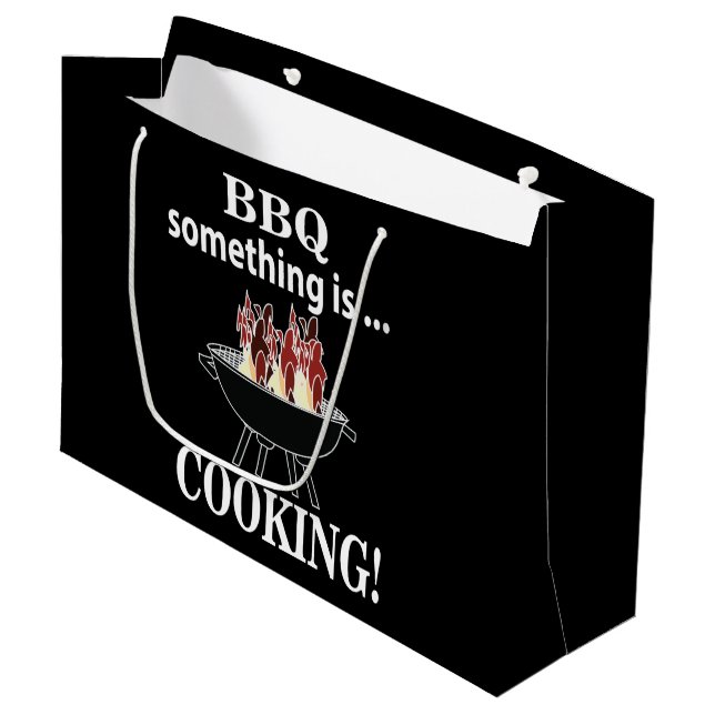 Bolsa De Regalo Grande Barbeque Cocinero Chef Funny Bbq (Angulo Anverso)