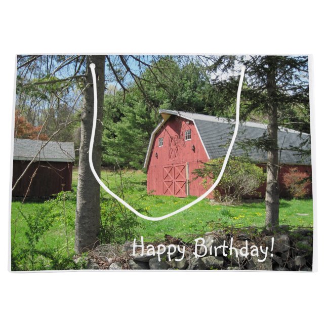 Bolsa De Regalo Grande Barne Rojo En El País (Anverso)