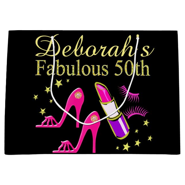 BOLSA DE REGALO GRANDE BARRA DE REGALO DE CUMPLEAÑOS 50 (Anverso)