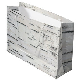 Bolsa De Regalo Grande Barrera de árbol de birch rústica de selva rural m