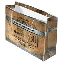 Barrica de Whisky Rústica Cumpleaños 50