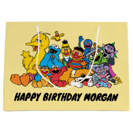 Bolsa De Regalo Grande Barrio Sésamo | Pilas de Sésamo | Cumpleaños feliz