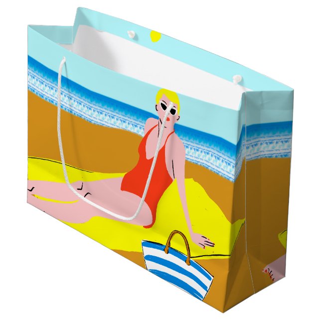 Bolsa De Regalo Grande Beachy Keen - Amarillo (Angulo Anverso)