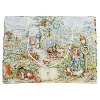 Bolsa De Regalo Grande Beatrix Potter Storybook Characters Garden