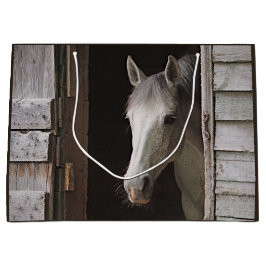 Bolsa De Regalo Grande Beautiful Gray Mare Horse