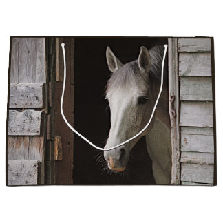 Bolsa De Regalo Grande Beautiful Gray Mare Horse