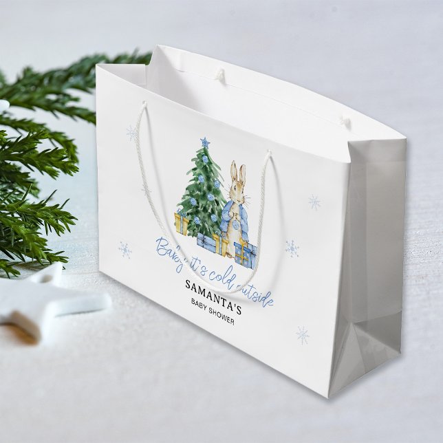 Bolsa De Regalo Grande Bebé hace frío afuera de Peter Rabbit (Subido por el creador)