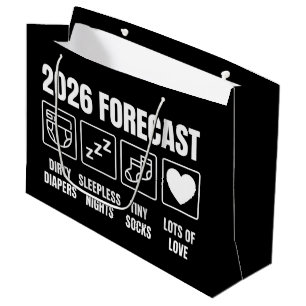 Bolsa De Regalo Grande Bebé Llegando Pronto Pronóstico 2026 Fiesta de Beb