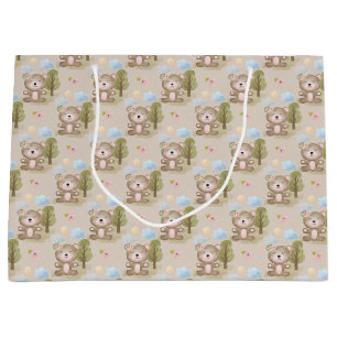 Bolsa De Regalo Grande Bebé Neutral Bear Forest Big Gift Bag